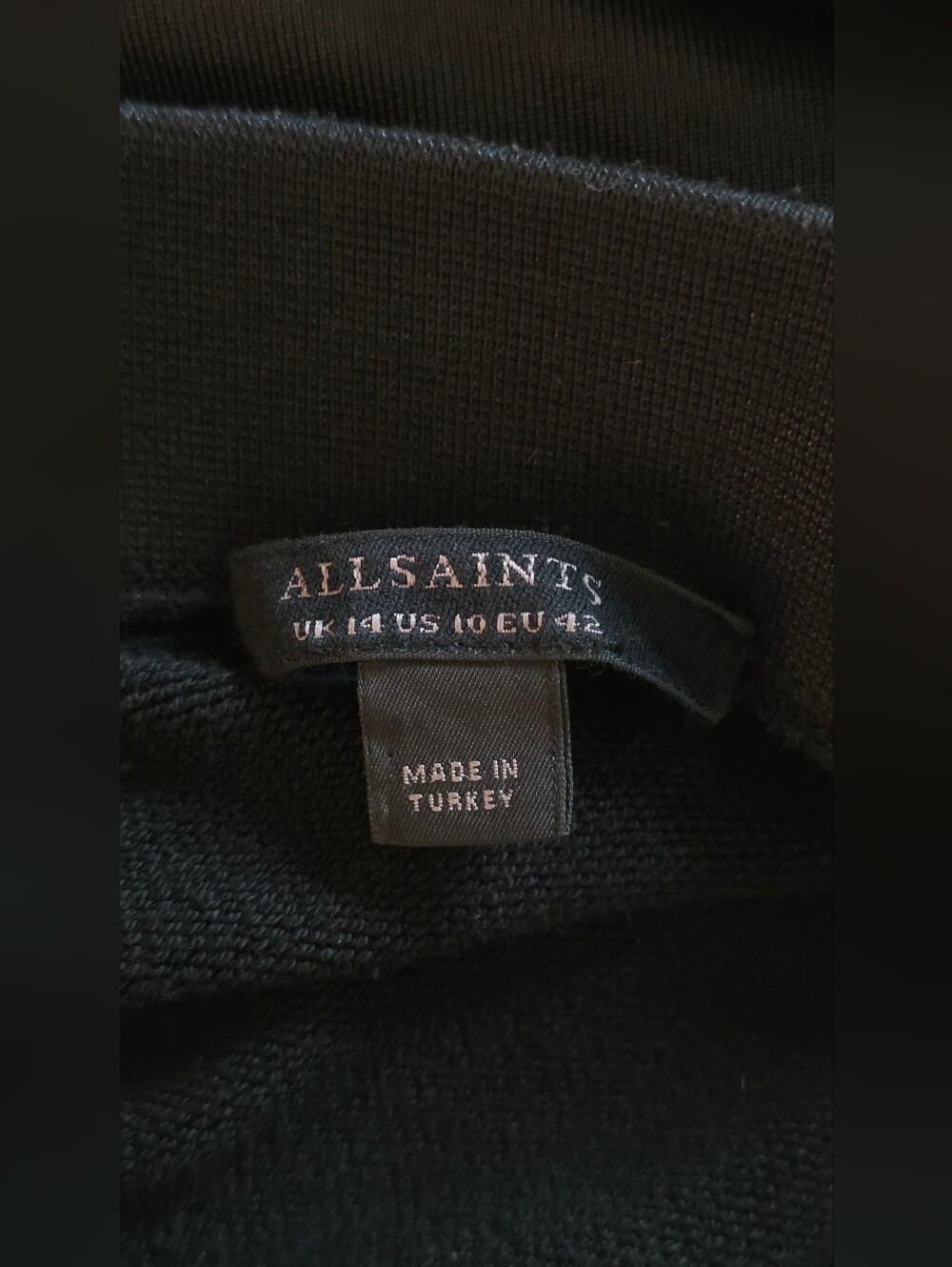 ALLSAINTS Black Jamie Zipper Staple Pencil Skirt - Picture 10 of 11